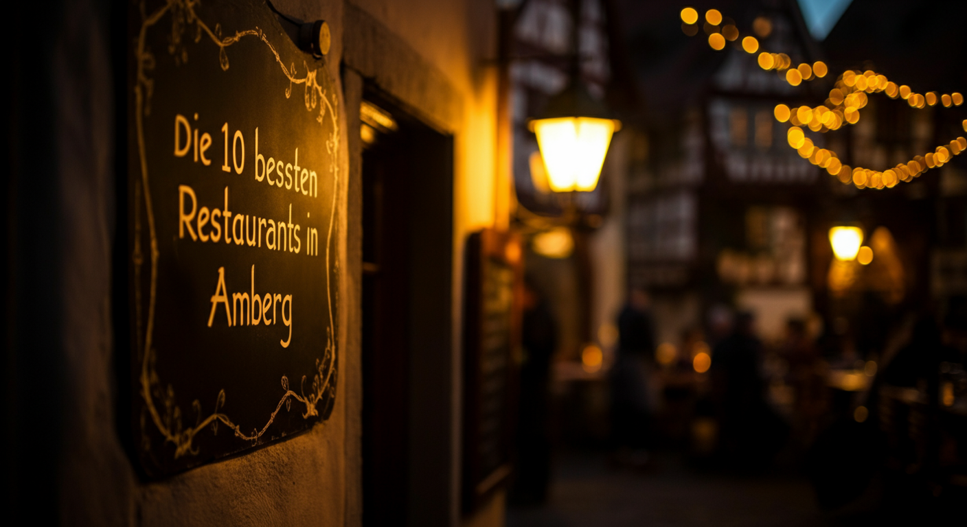Die 10 besten Restaurants in Amberg Kulinarische Entdeckungen in der Oberpfalz - Amberg