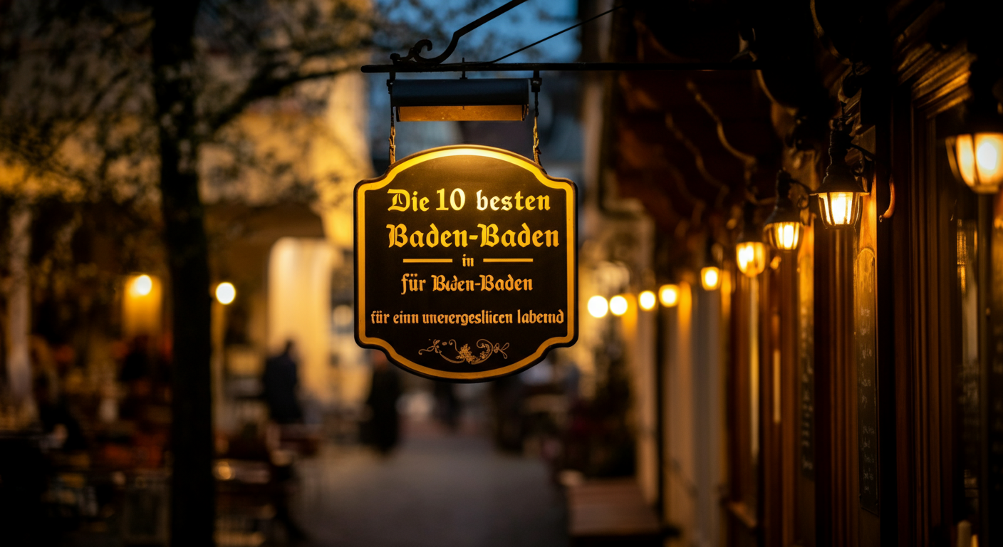 Die 10 besten Restaurants in Baden-Baden für einen unvergesslichen Abend - Baden-Baden