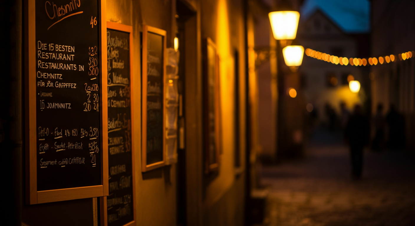 Erlebe Chemnitz' 15 kulinarische Highlights - für jeden Gaumen!