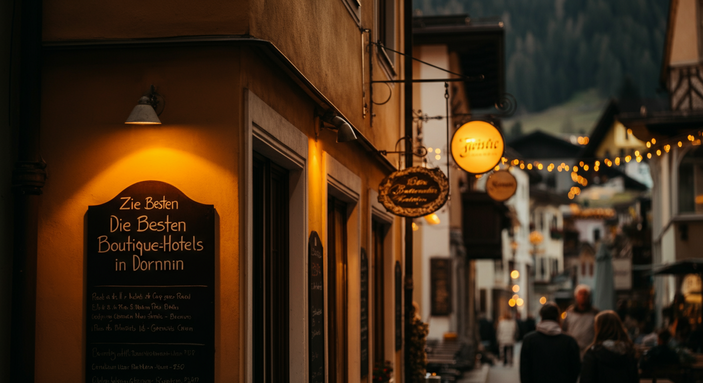 Luxuriöse Boutique-Hotels in Dornbirn: Entdecke dein Wohlfühloase!
