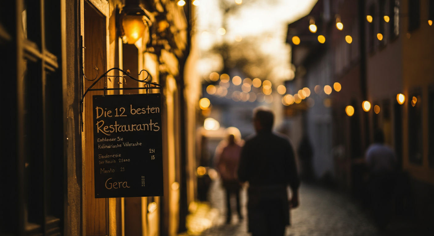Genießen Sie die Vielfalt: Die 12 besten Restaurants in Gera