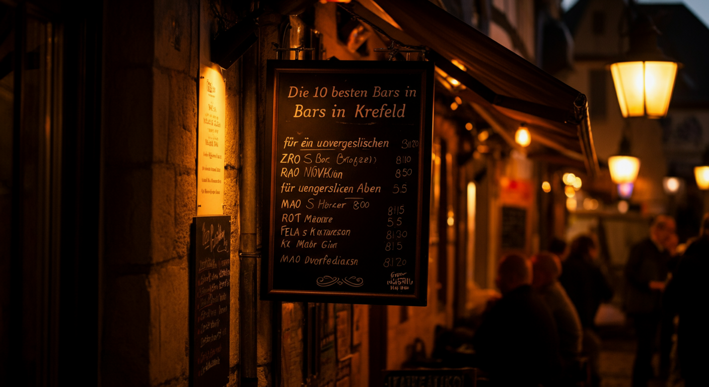 Die 10 besten Bars in Krefeld für einen unvergesslichen Abend - Krefeld