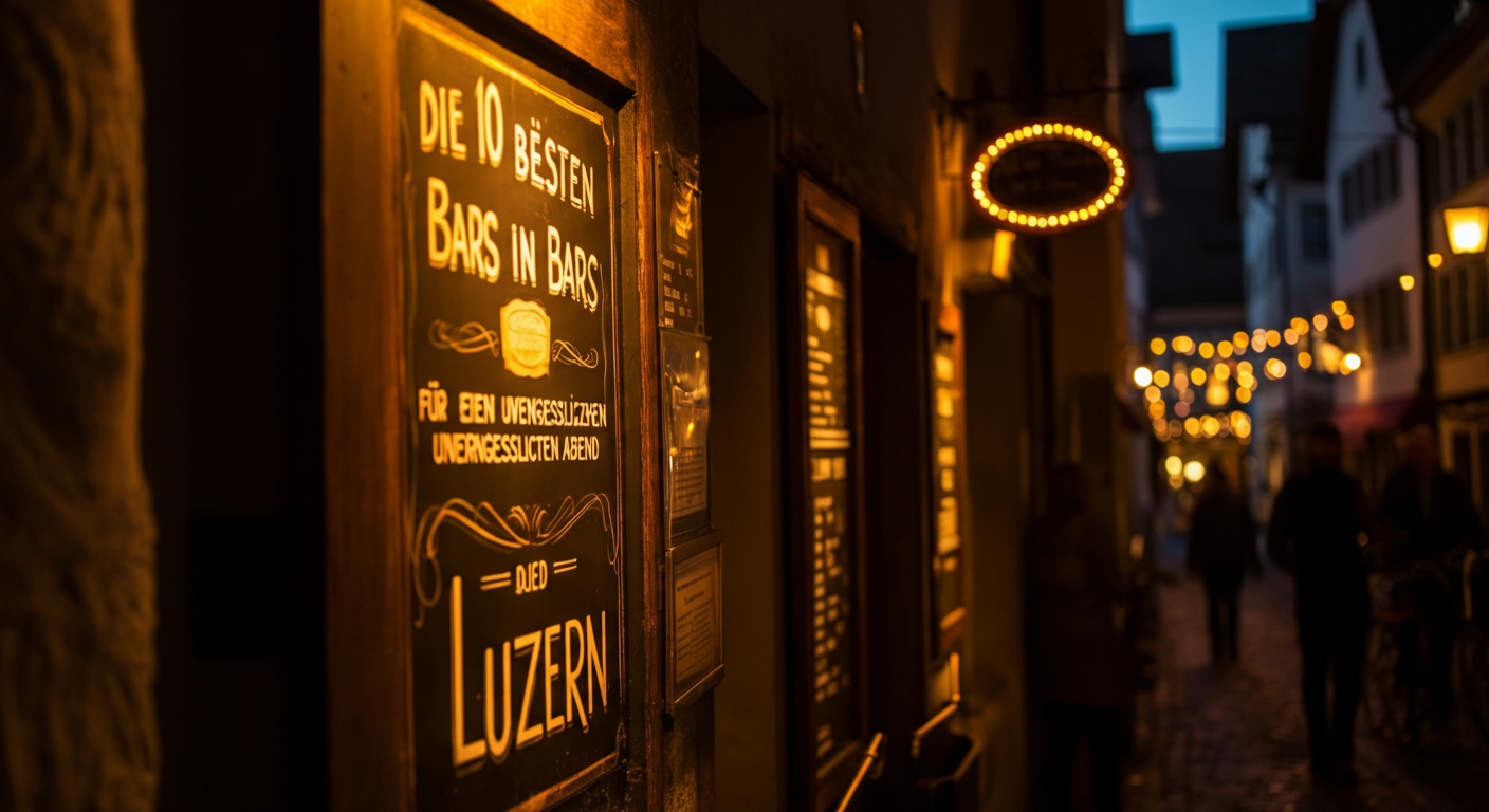 Die 10 besten Bars in Luzern für einen unvergesslichen Abend - Luzern