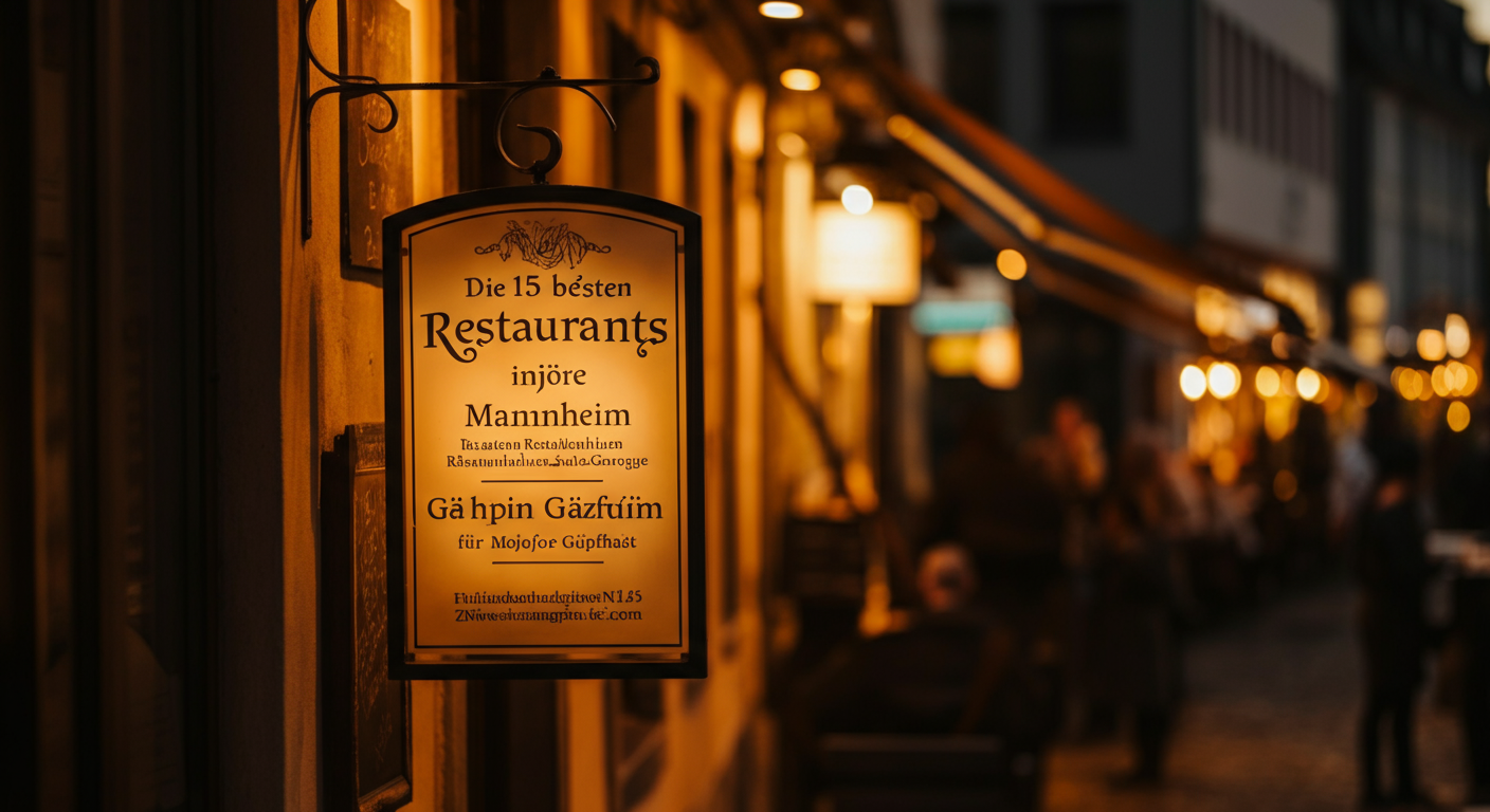 Entdecke die 15 besten Mannheimer Restaurants für jeden Gaumen