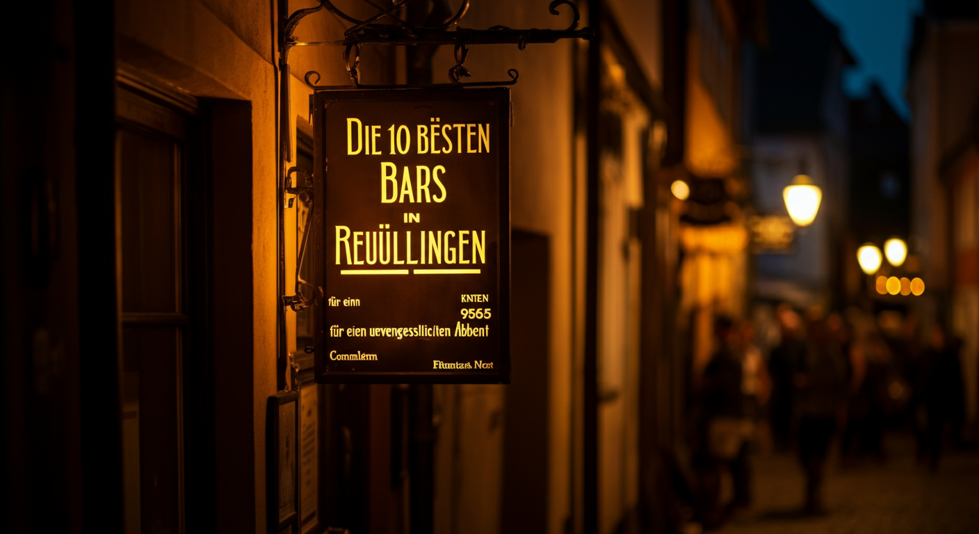 Die 10 besten Bars in Reutlingen für einen unvergesslichen Abend - Reutlingen