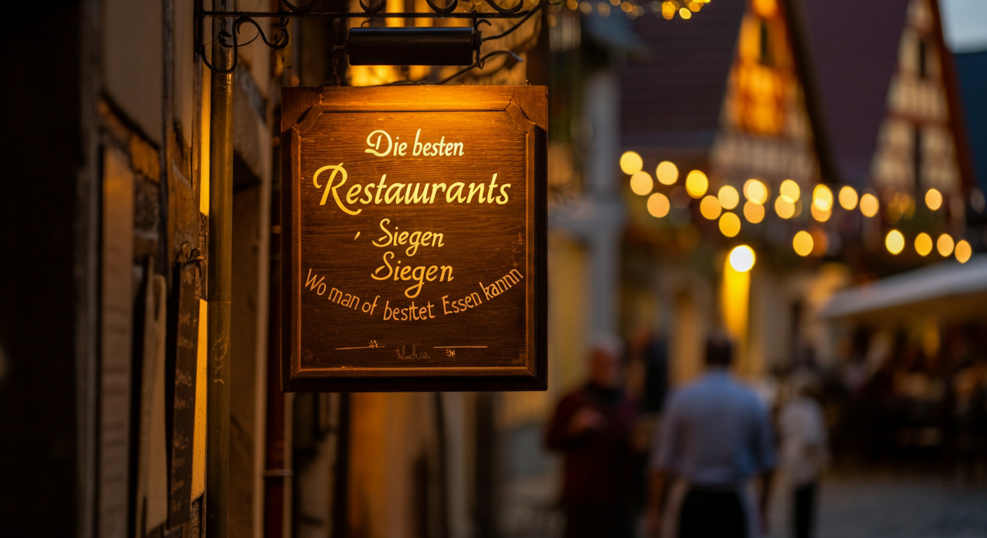 Genießen Sie die leckersten Restaurants in Siegen - Ihr Gaumen wird es Ihnen