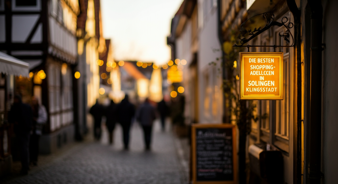 Die besten Shopping-Adressen in Solingen Einkaufsführer für Klingenstadt - Solingen