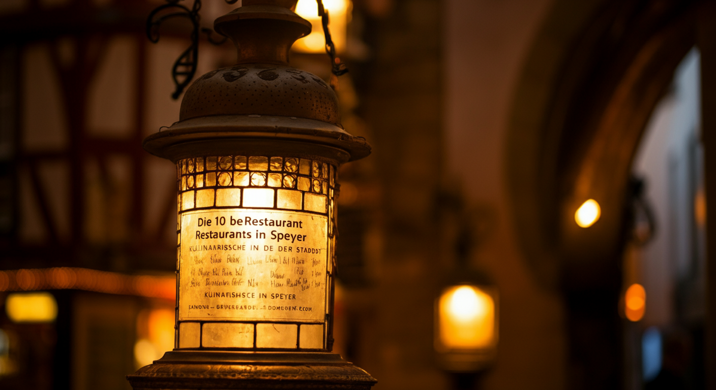 Die 10 besten Restaurants in Speyer Kulinarischer Genuss in der Domstadt - Speyer