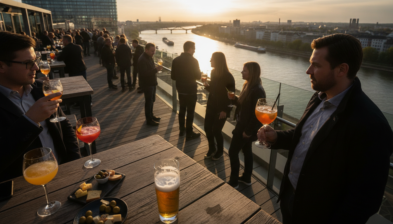 Rooftop Bars und Dachterrassen in Ludwigshafen Drinks mit Rheinblick - Ludwigshafen