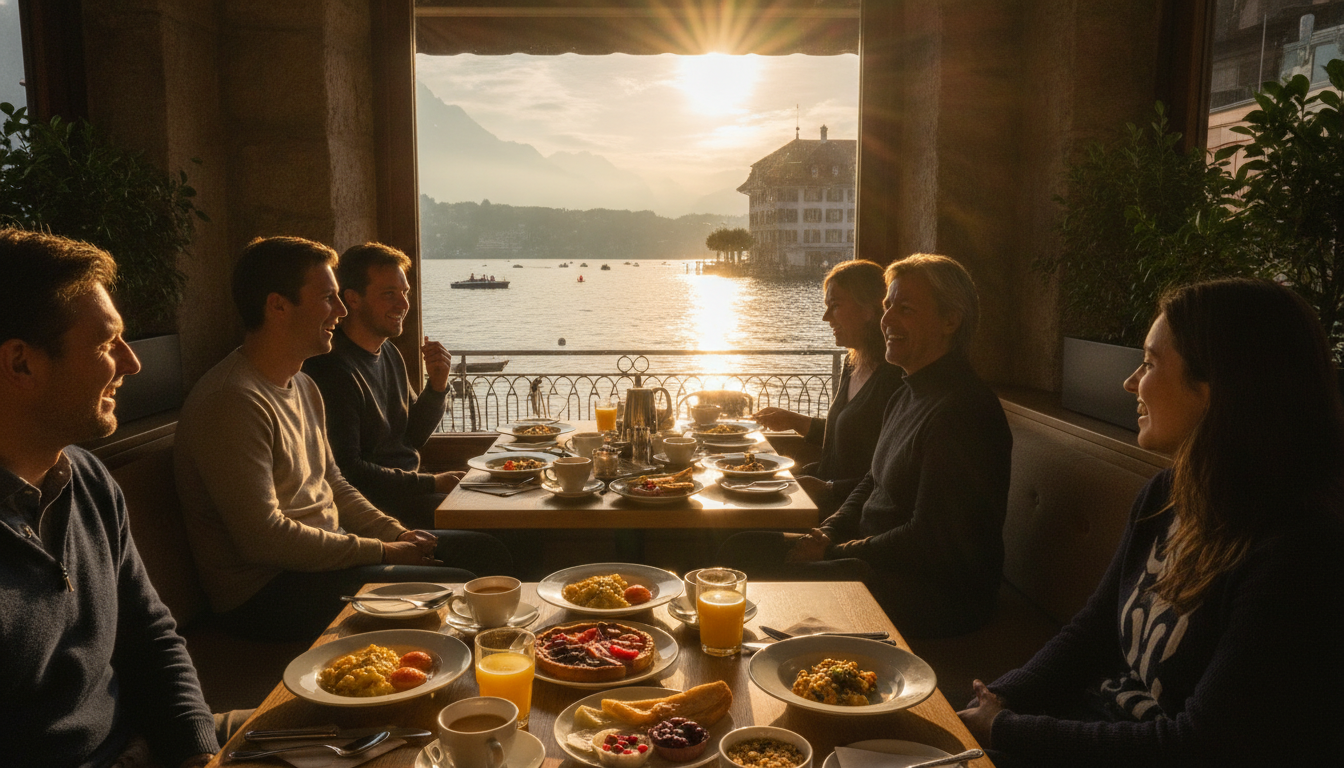 Café Breakfast Luzern: Enjoy Brunch with Lake Views
