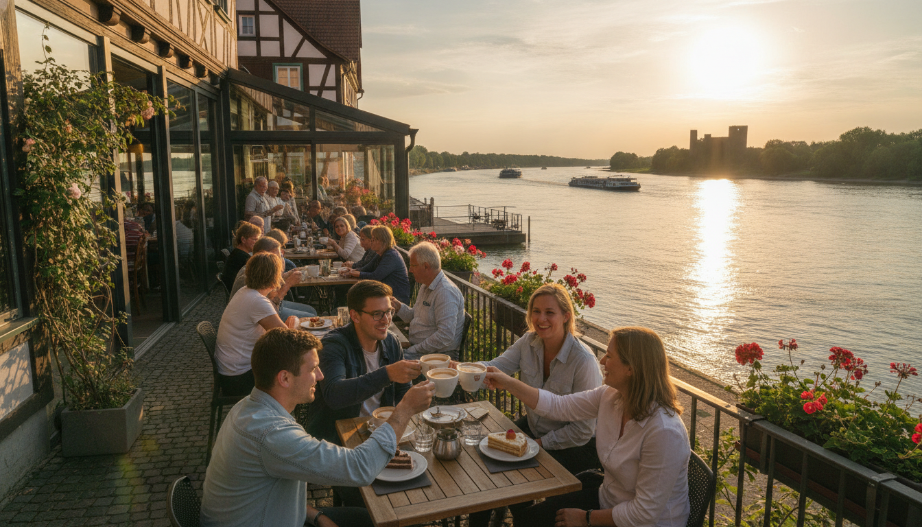 Café Rheinblick Monheim: Kaffee mit traumhafter Aussicht