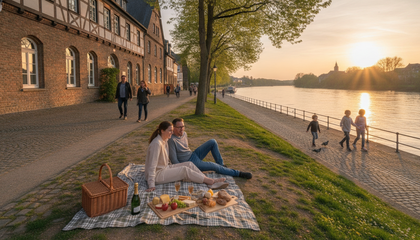 Monheim Rheinufer Die schönsten Spaziergänge und Picknickplätze am Fluss - Monheim
