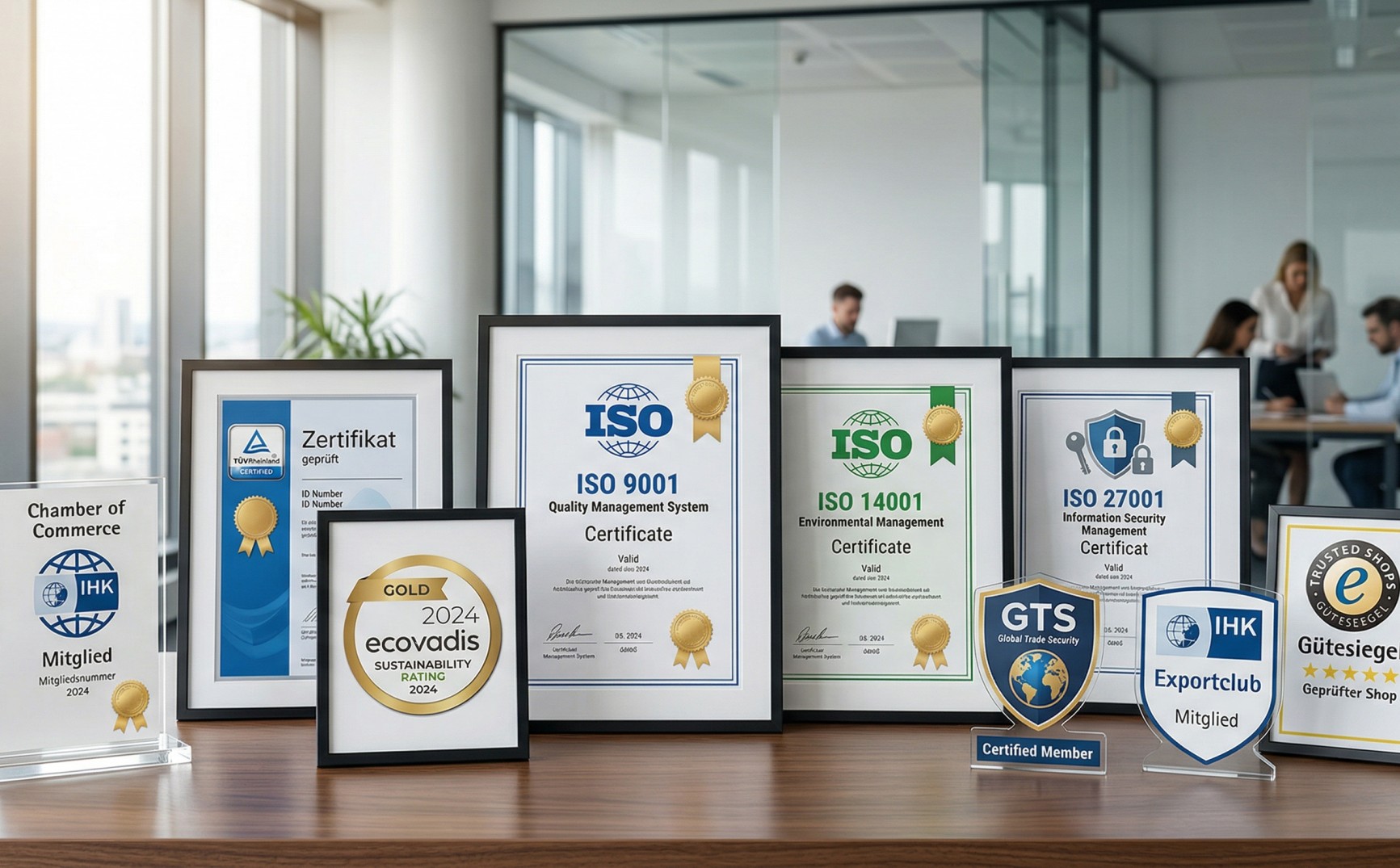 Wichtige Zertifizierungen und Mitgliedschaften