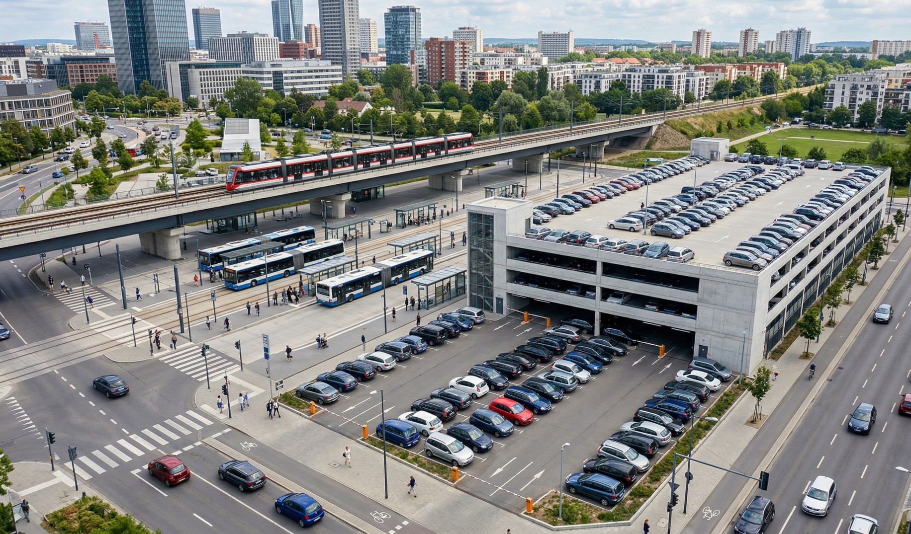 Öffentliche Verkehrsmittel und Parken