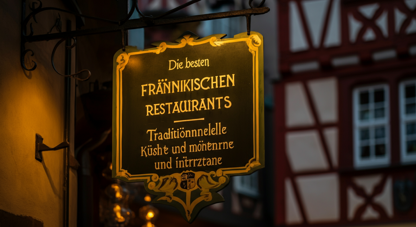 Die besten fränkischen Restaurants in Würzburg Traditionelle Küche und moderne Interpretation - Würzburg