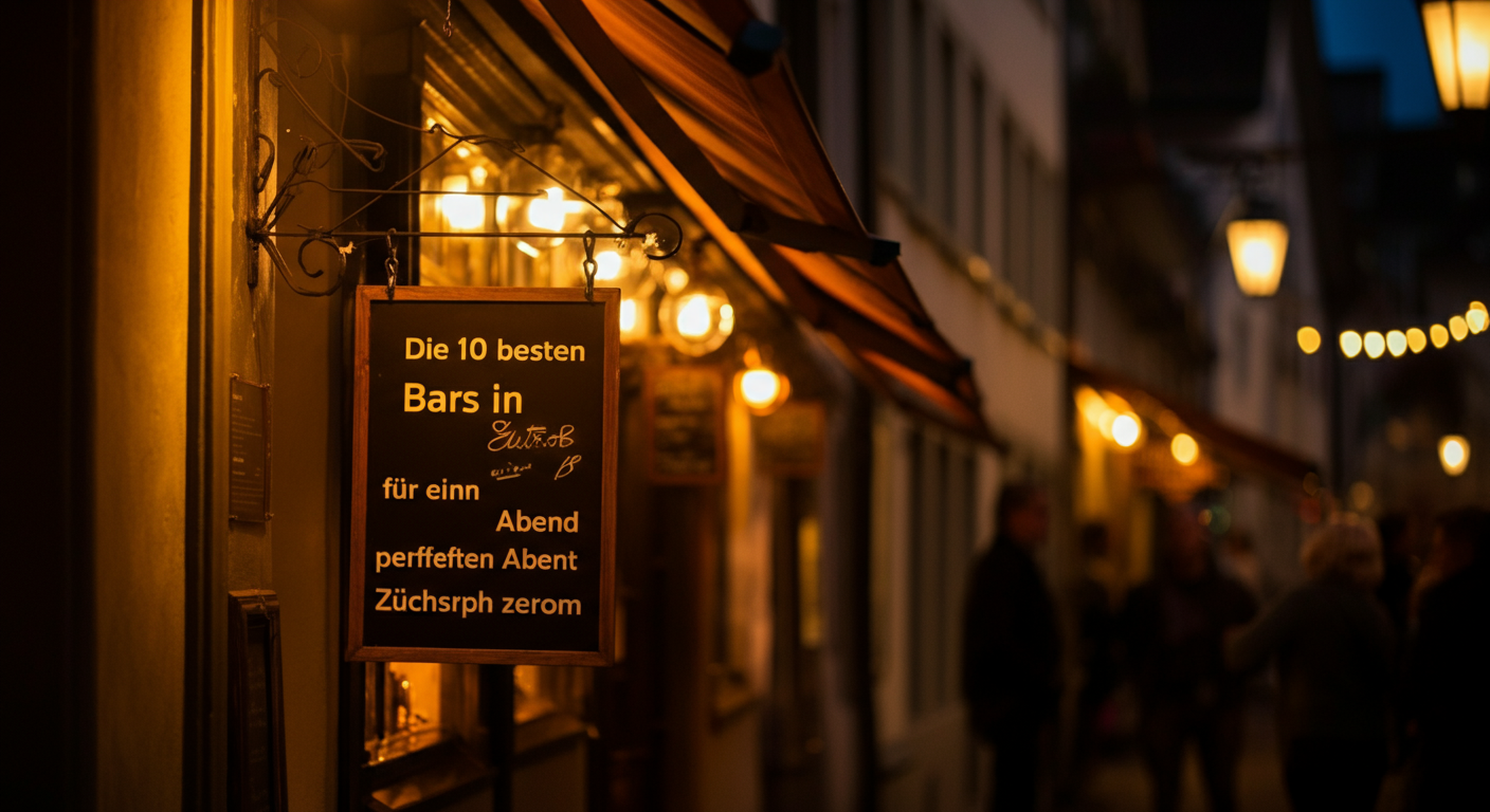 Die 10 besten Bars in Zürich für einen perfekten Abend - Zürich