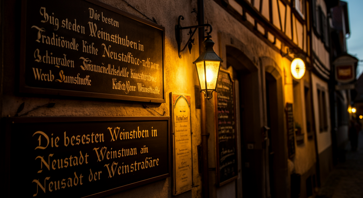 Weinstuben Neustadt: Traditionelle Küche & lokale Weine