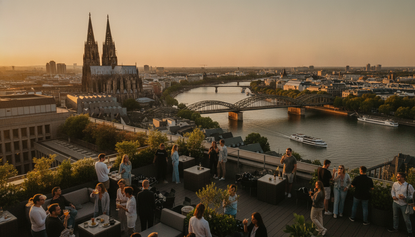 Rooftop-Bars in Köln Die besten Spots mit Domblick und Rheinpanorama - Köln