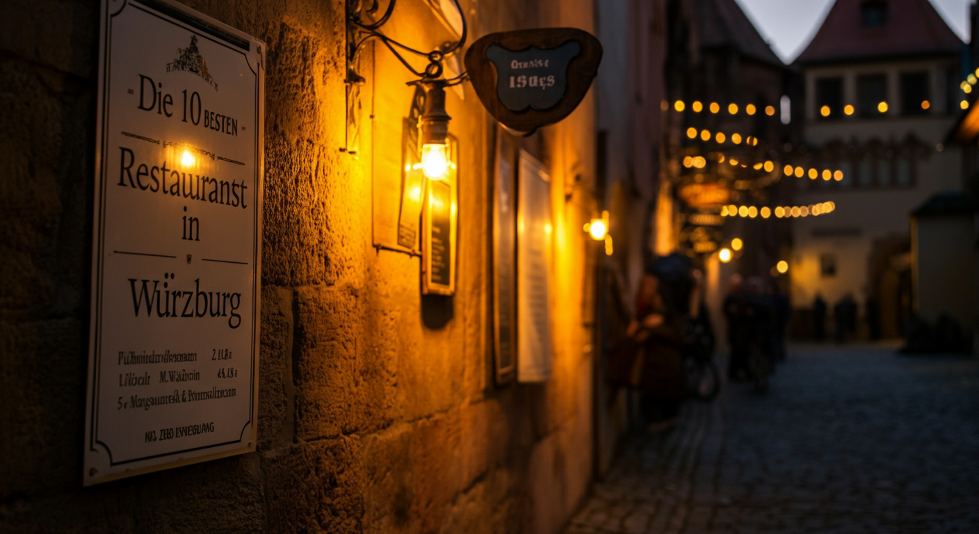 Kulinarischer Genuss in Würzburg: Die 10 besten Restaurants