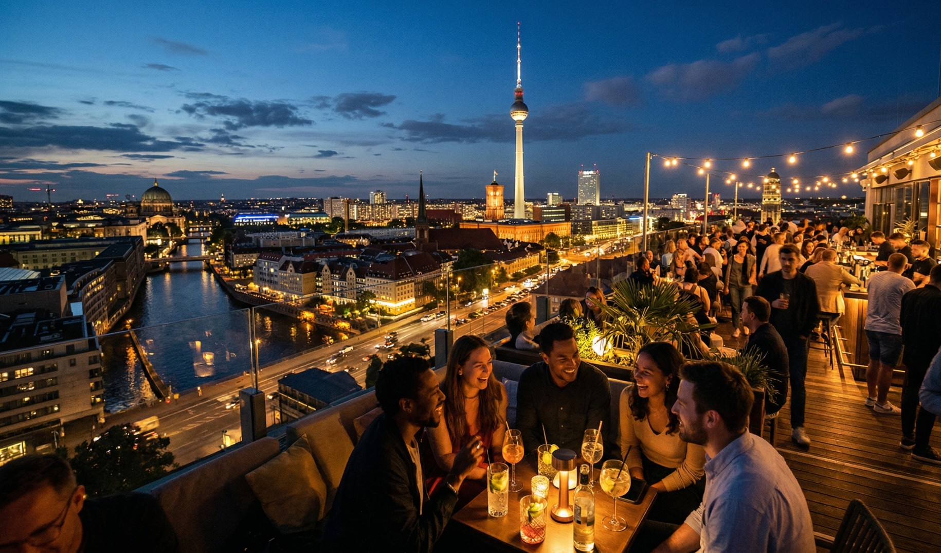Rooftop Bars Berlin Die besten Dachterrassen für unvergessliche Nächte