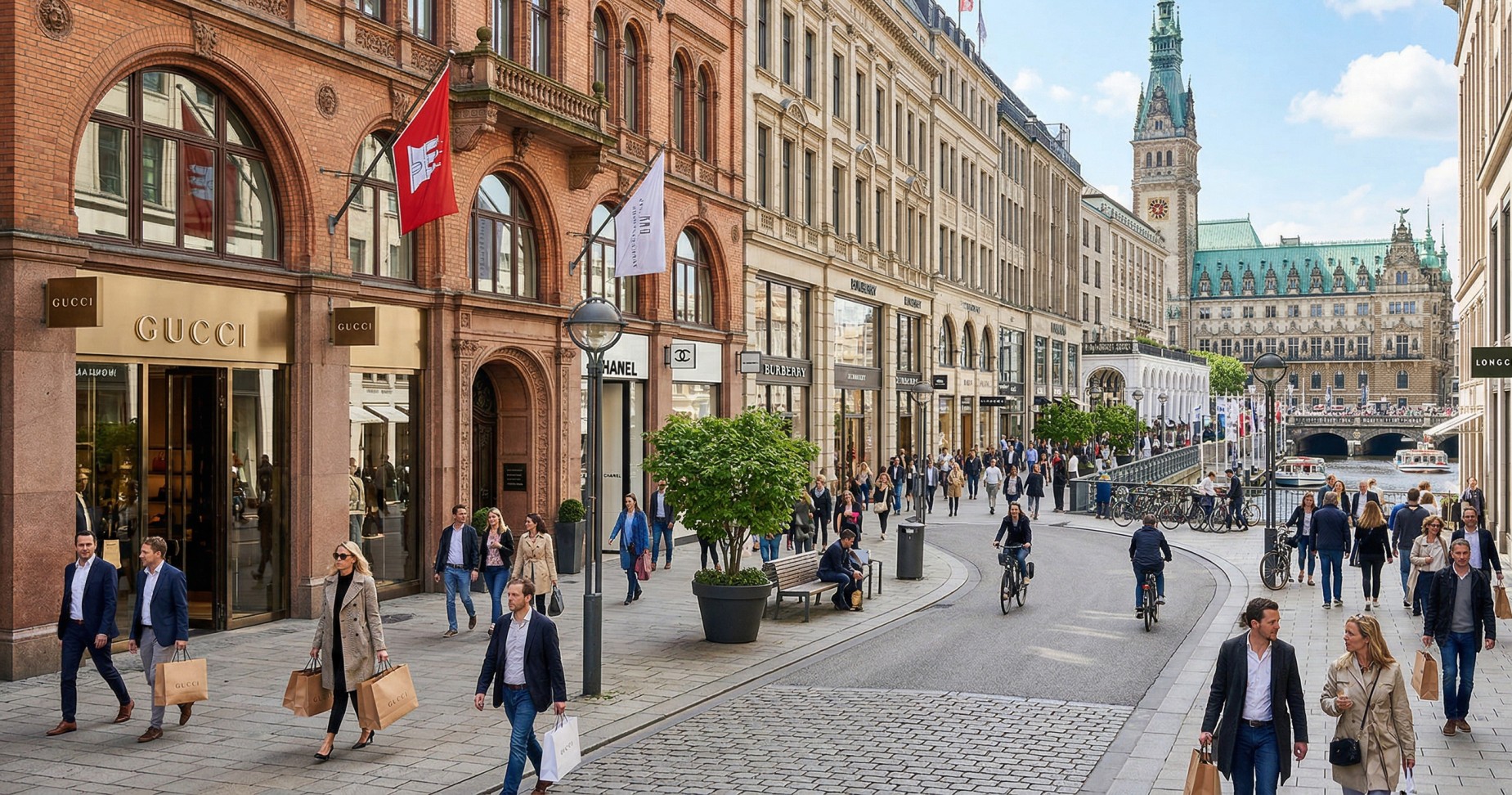 Beste Einkaufsstraßen Hamburg Shopping-Guide für die Hansestadt