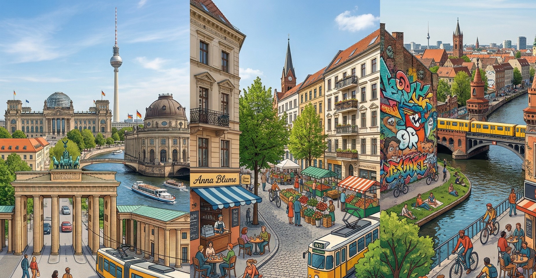 Berlins Top-Stadtteile Mitte, Prenzlauer Berg & Kreuzberg Guide