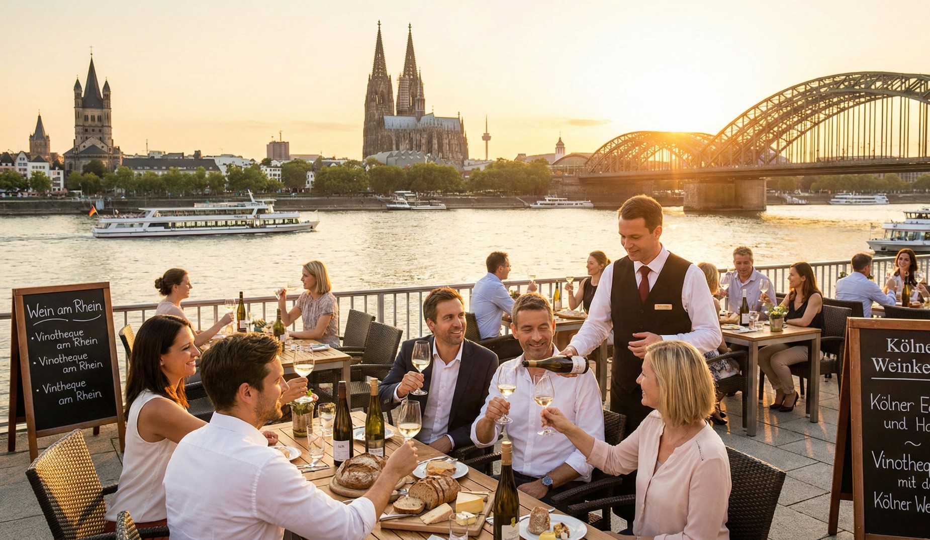 Weinprobe am Rhein Die besten Weinhändler und Vinotheken in Köln