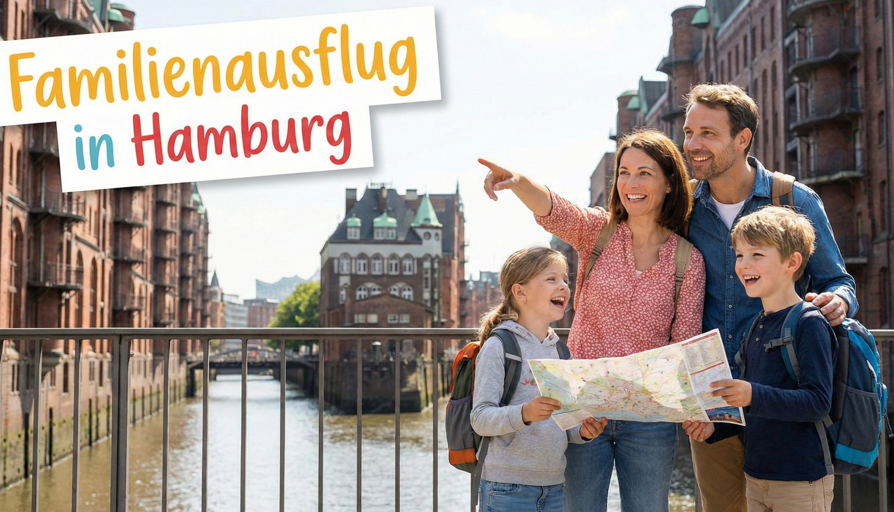 Family day trip in Hamburg