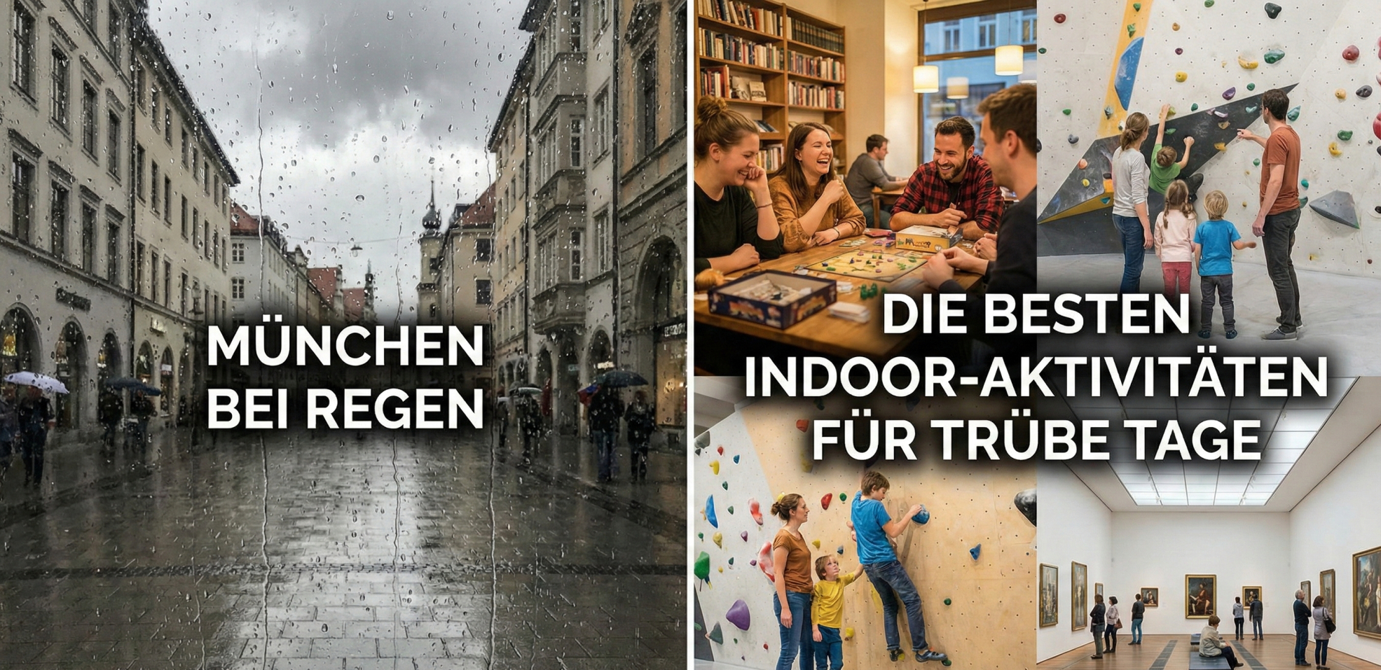 München bei Regen Kein Problem! Entdecken Sie die besten Indoor-Aktivitäten von spannenden Escape Rooms und Museen bis hin zur entspannenden Therme.