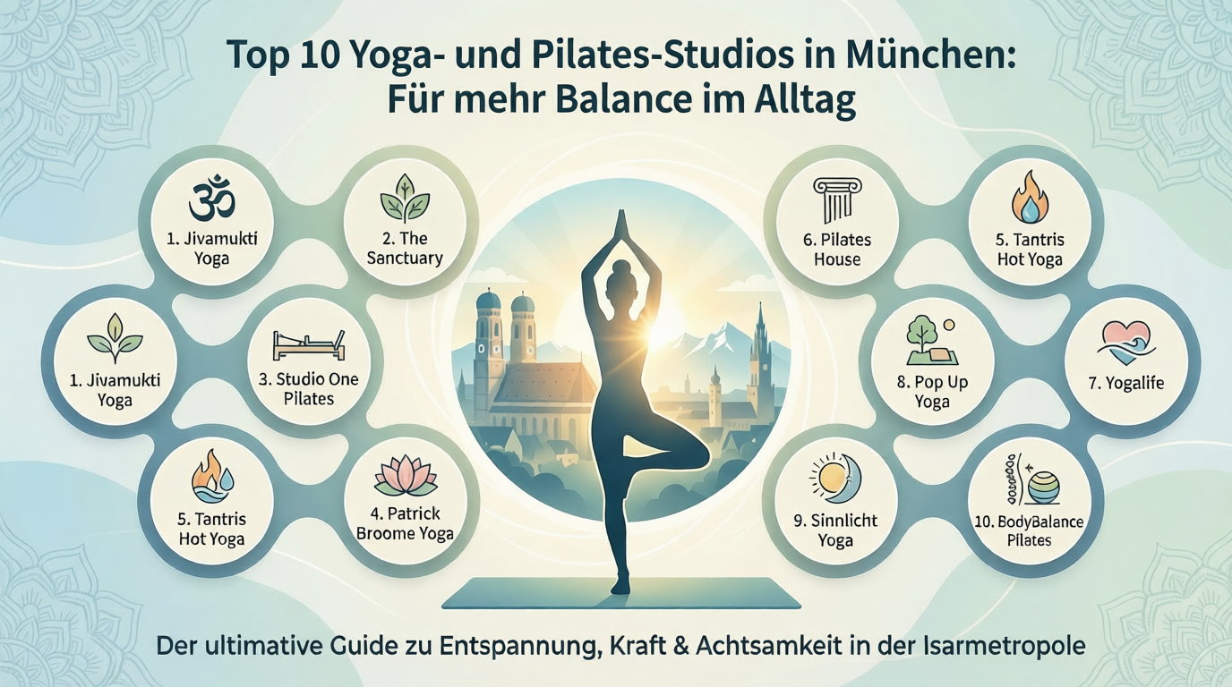 Top 10 Yoga- und Pilates-Studios für mehr Balance im Alltag