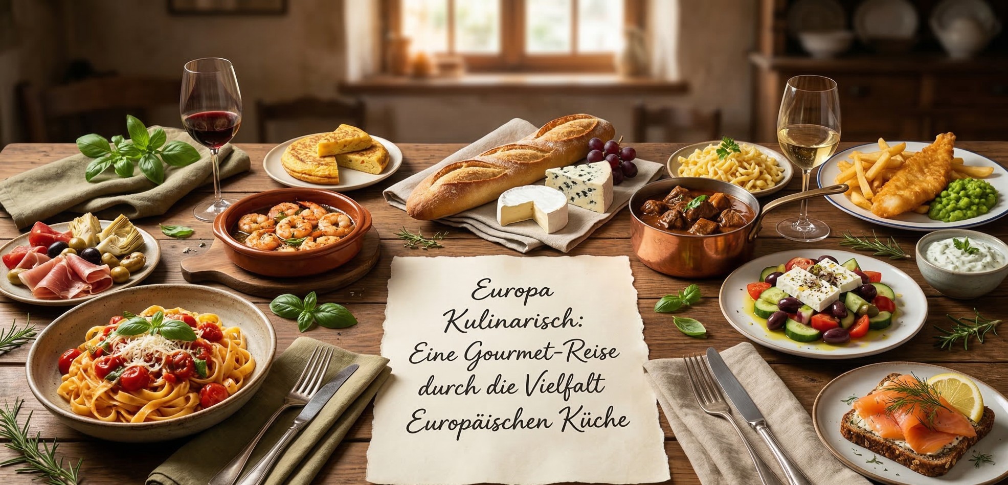 Europa kulinarisch Eine Gourmet-Reise durch die Vielfalt der europäischen Küche